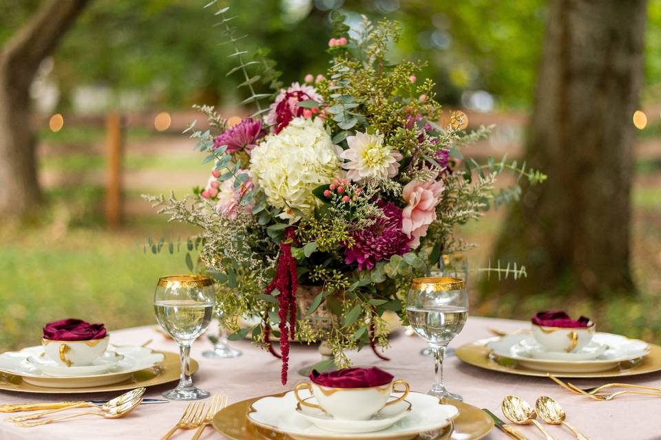 Burgundy bouquet