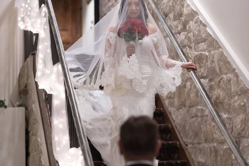 Dramatic bride entrance