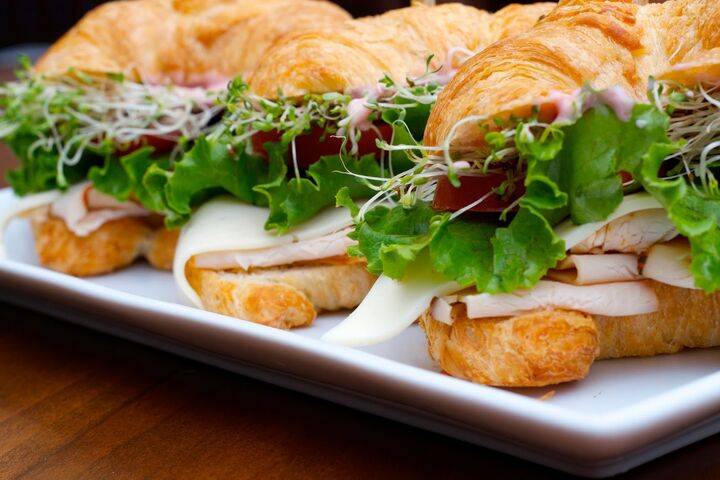 Croissant sandwiches