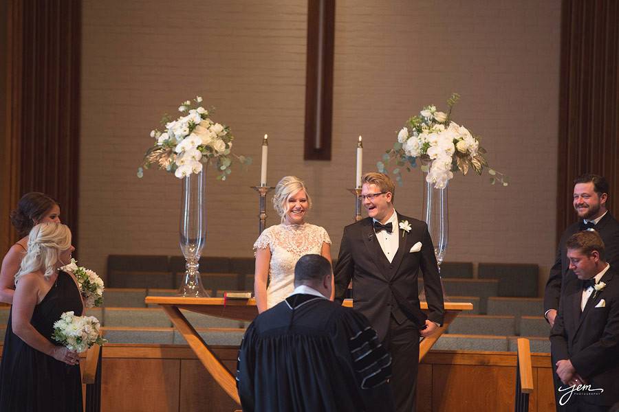 Couple at the altar