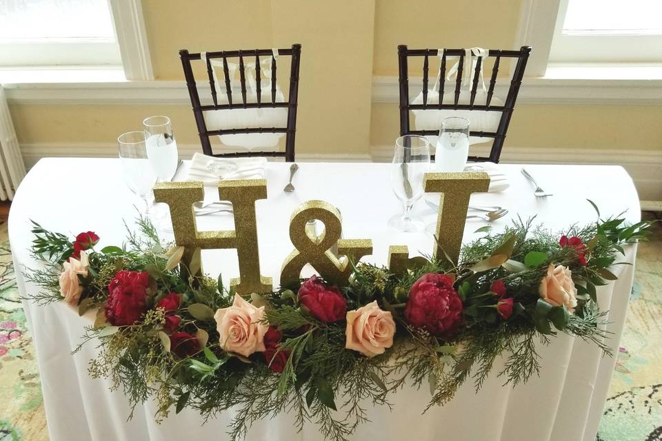 Holiday Sweetheart table