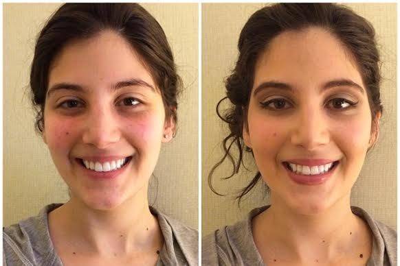 Before & After of a bridesmaid.