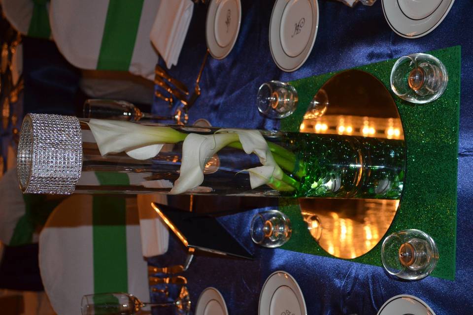 Customized Calla Lilly Centerpieces By Gala Parties