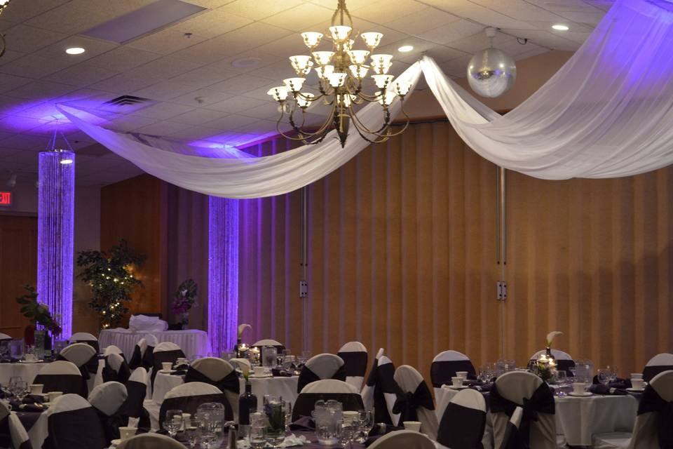Wedding & event ceiling draping Buffalo