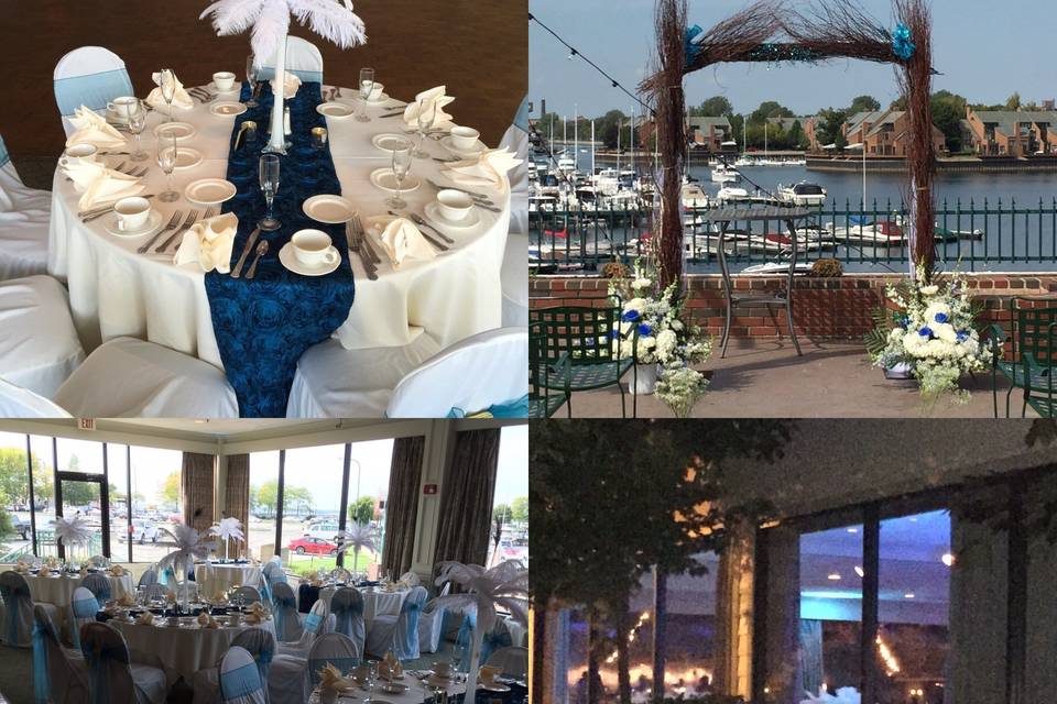 Peacock themed wedding ceremony & reception