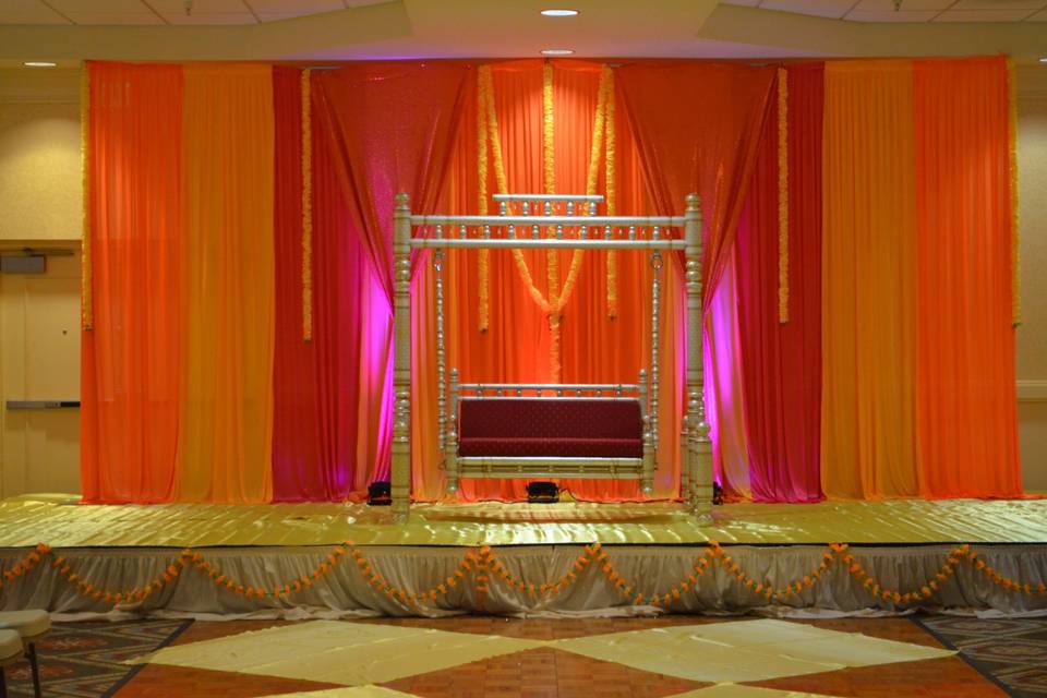 Desi Lady Sangeet Backdrop