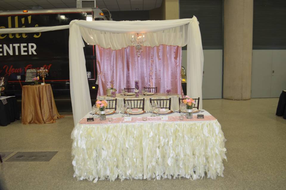 Sweetheart Table backdrop