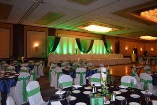 Pink White Reception Table