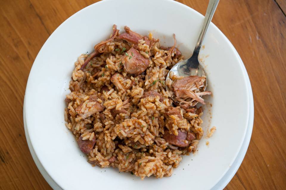 Jambalaya from our on-site restaurant