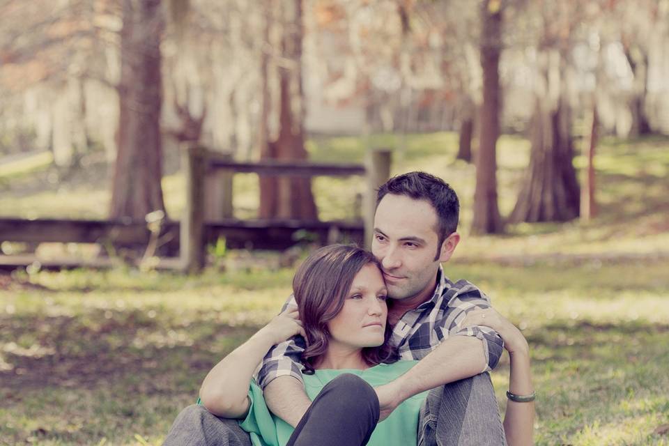 Engagement photos in our folklife park