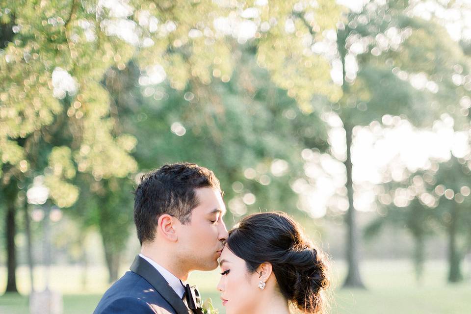 Couple by lake