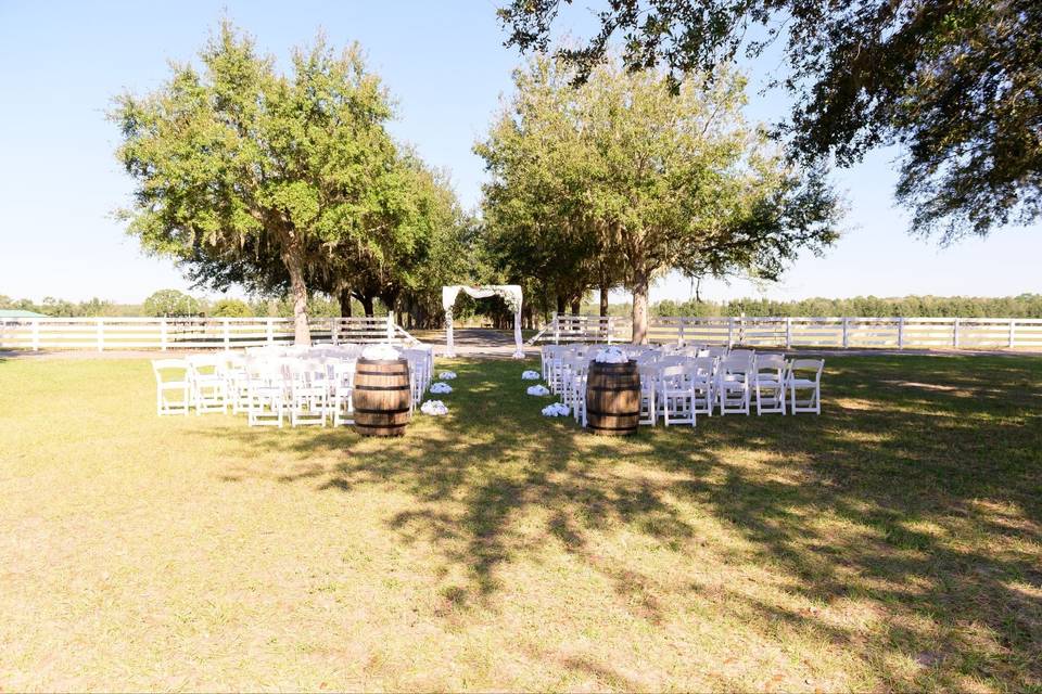 Outdoor ceremony options
