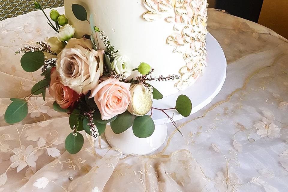 Painted Wedding Cake