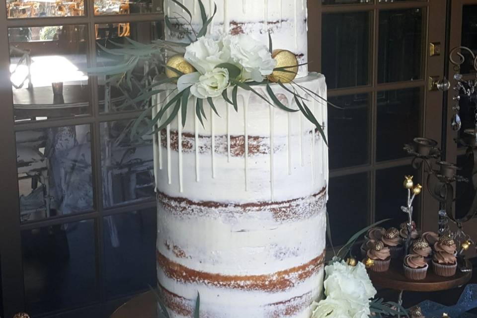 Naked Wedding Cake