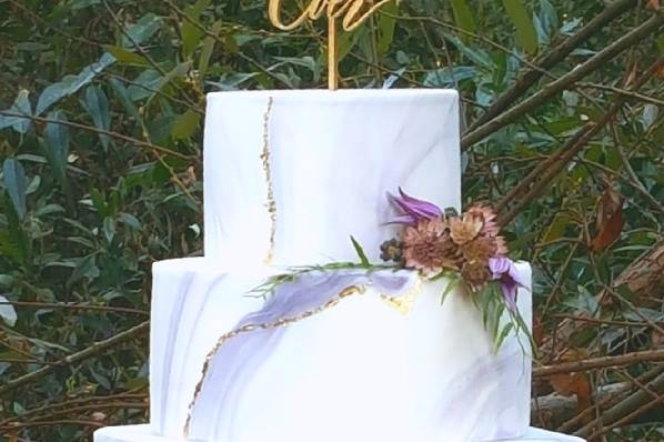 Marble Wedding Cake