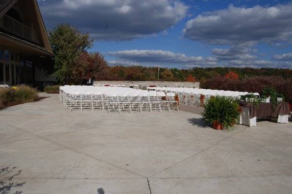 Wedding ceremony area