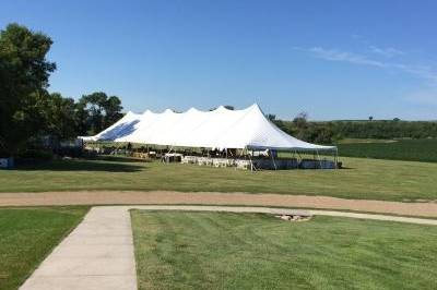 Tent used for 500 guests