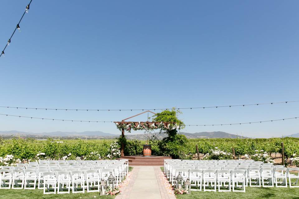 Outdoor wedding venue