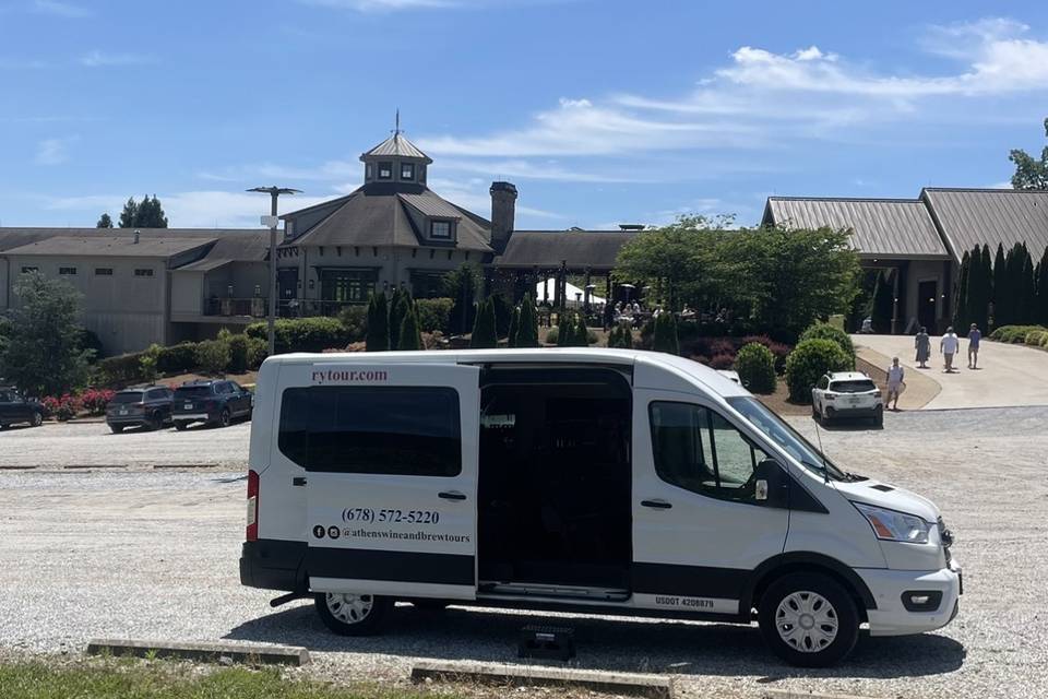 Van at winery