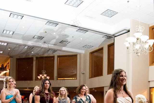 Bride with the guests