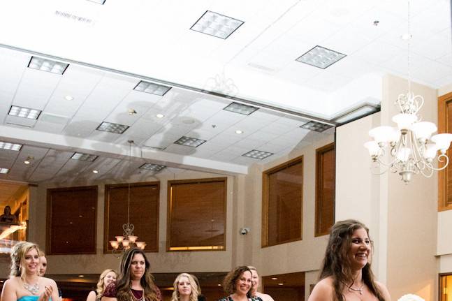 Bride with the guests