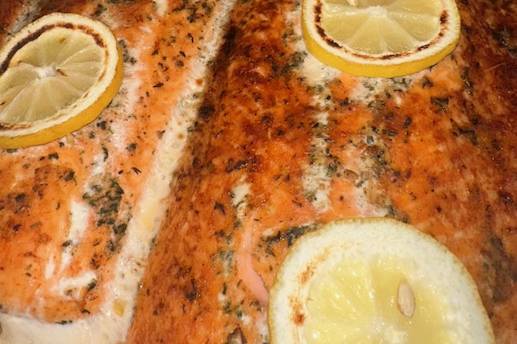 Lemon Butter Herb Salmon