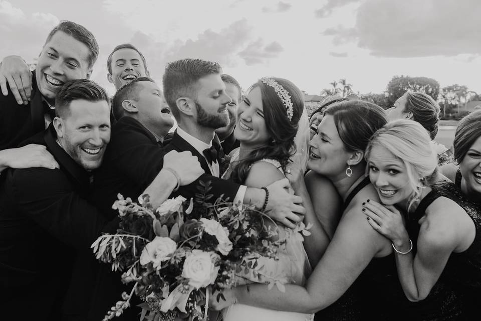 We love a fun bridal party!