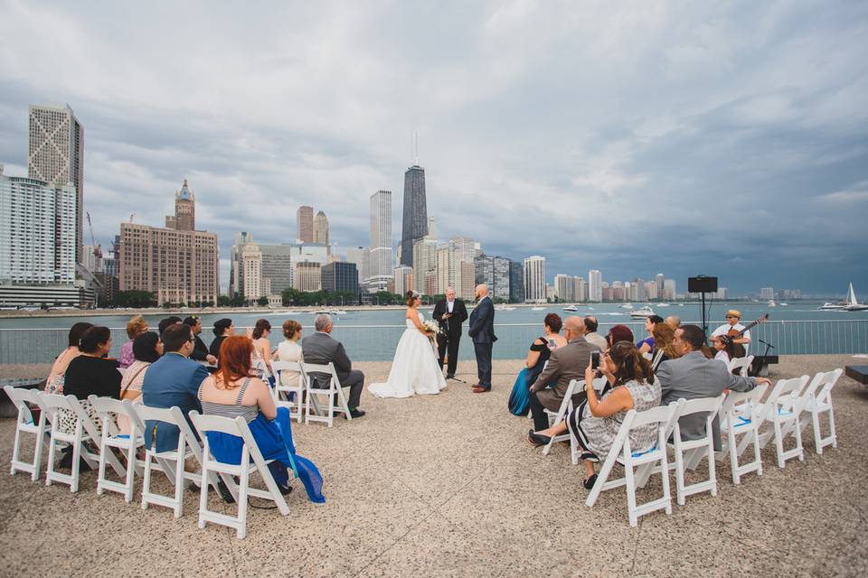 Waterfront wedding