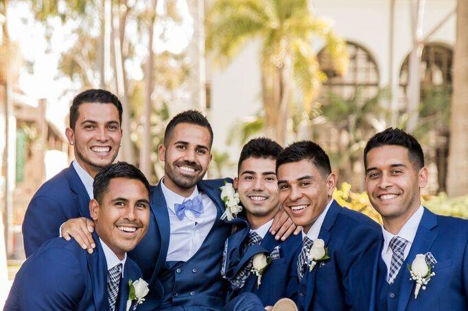 Groom with his Groomsmen