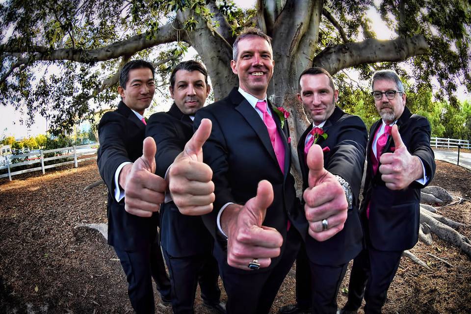 Groom with his Groomsmen