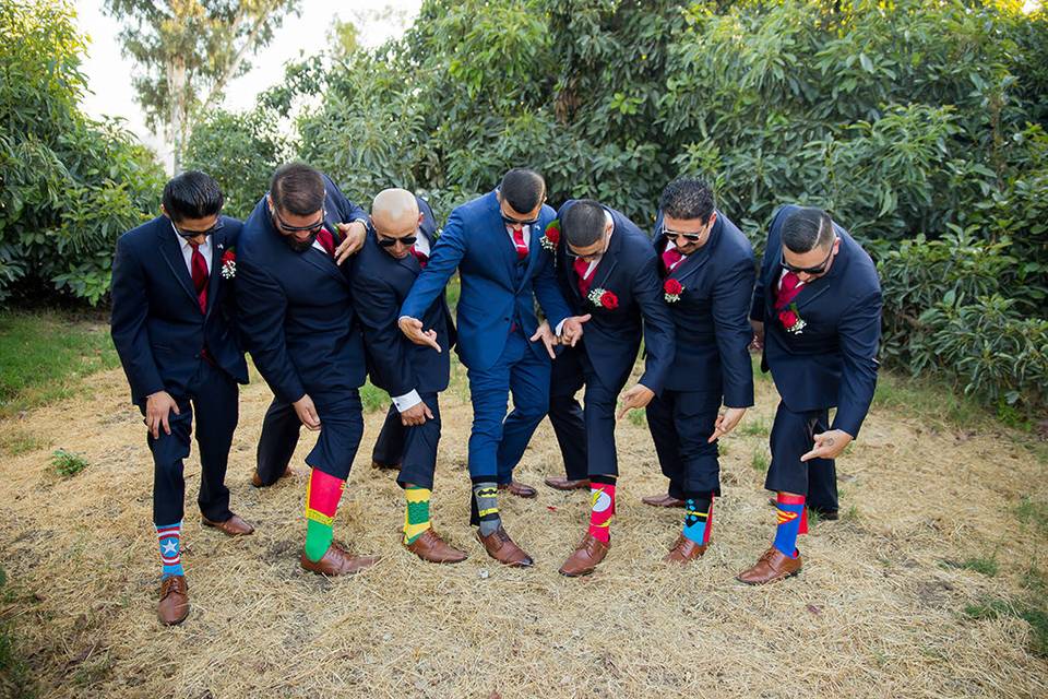 Groom with his Groomsmen