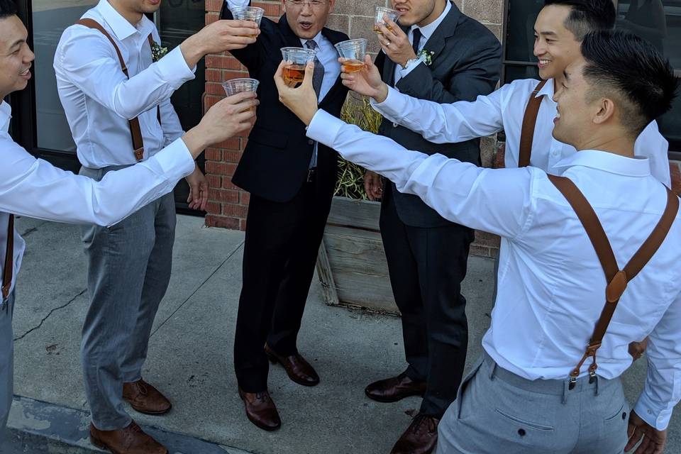 Father, Son, and Groomsmen!