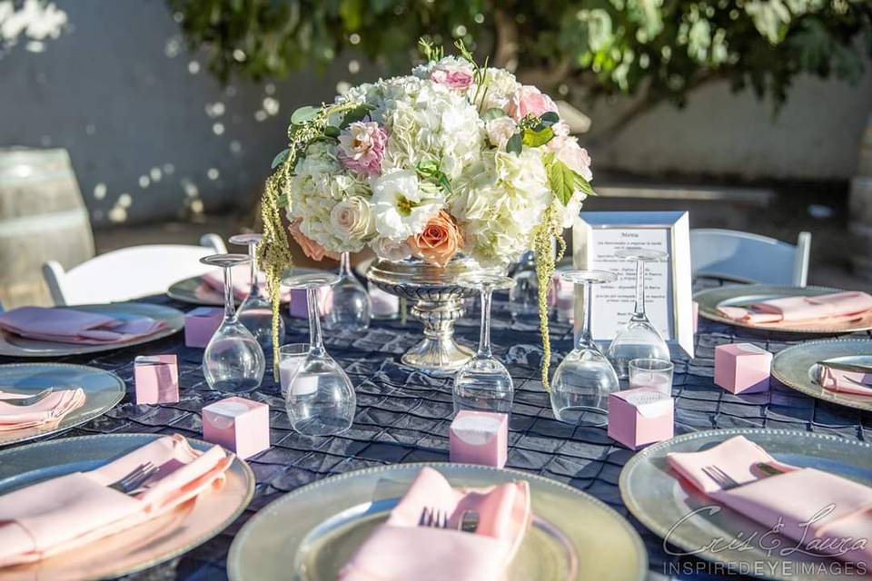 Beautiful table set up