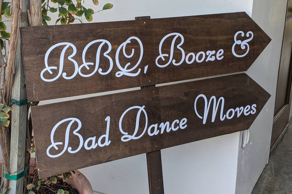 Bad Dance moves sign