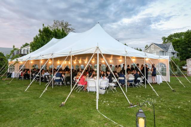Outdoor tent in the daylight