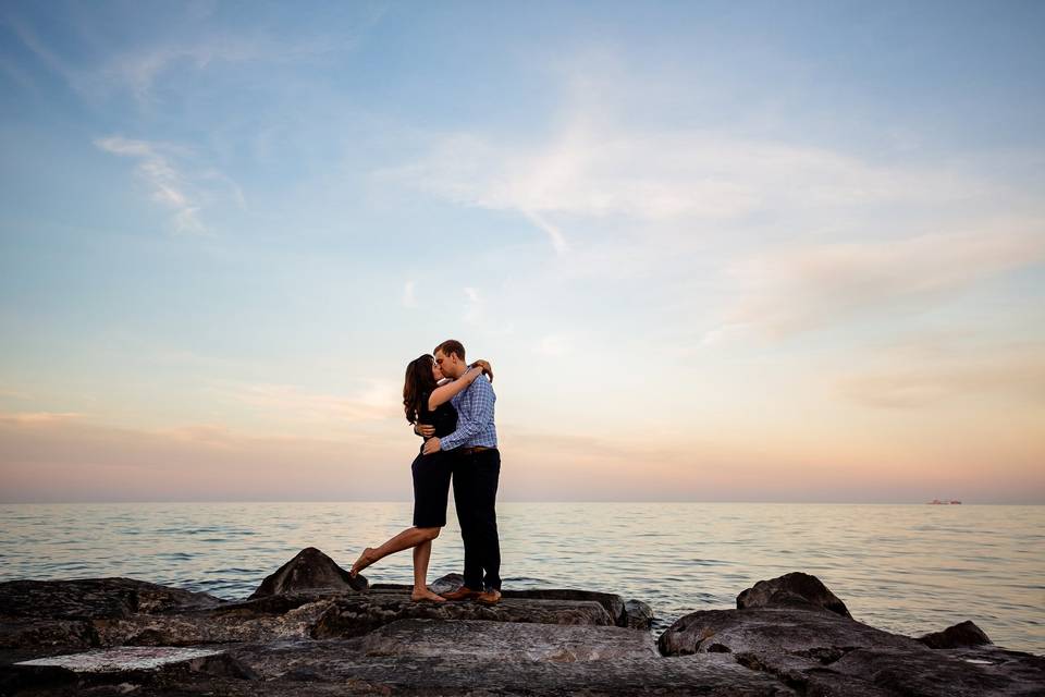 Waterfront engagement - Chris McGuire Photography