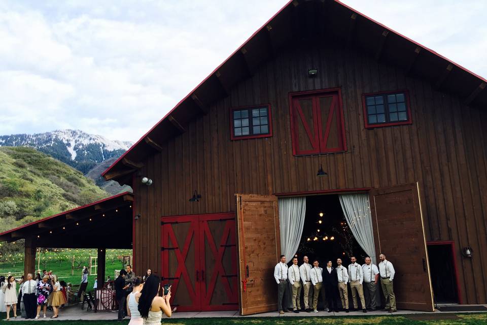 Groom and groomsmen