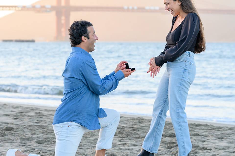 Proposal at the Beach