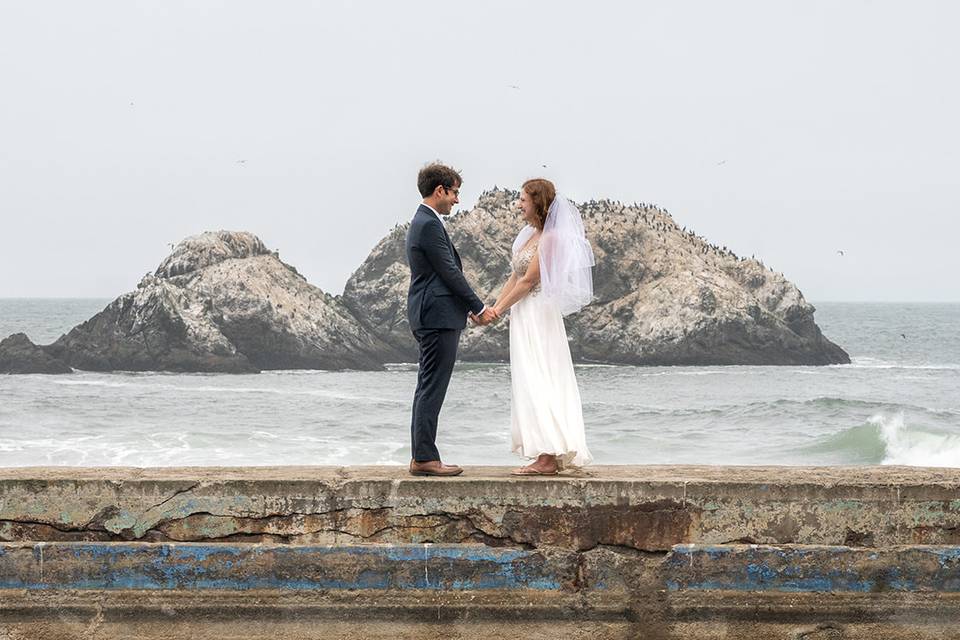 Wedding at Sutro Baths