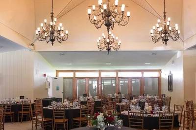 Dining inside the Pavilion