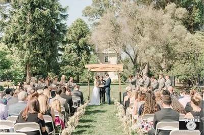 Ceremony on Water Tower Lawn