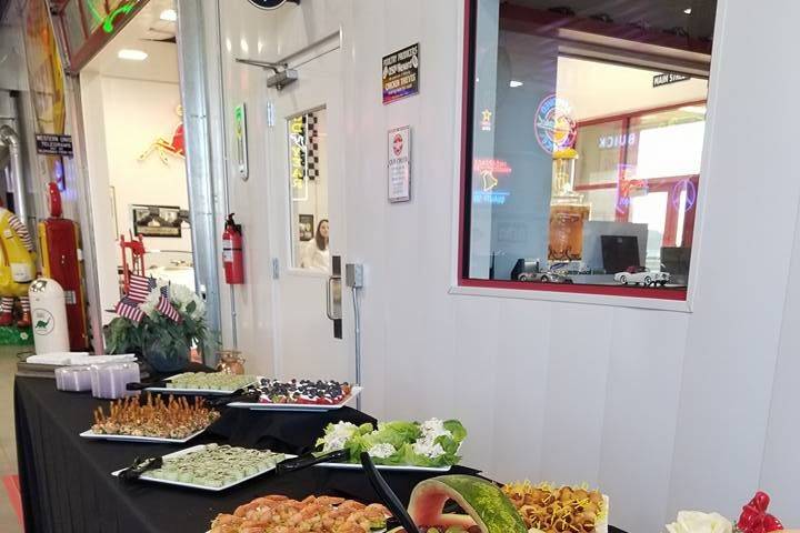 Buffet area