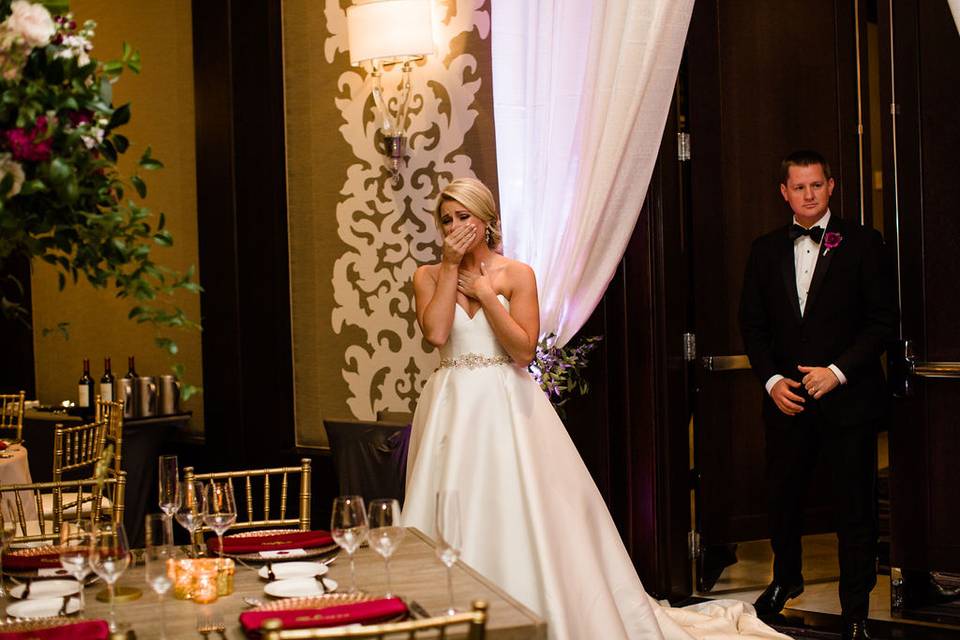 Bride's Sneak Peak of Ballroom