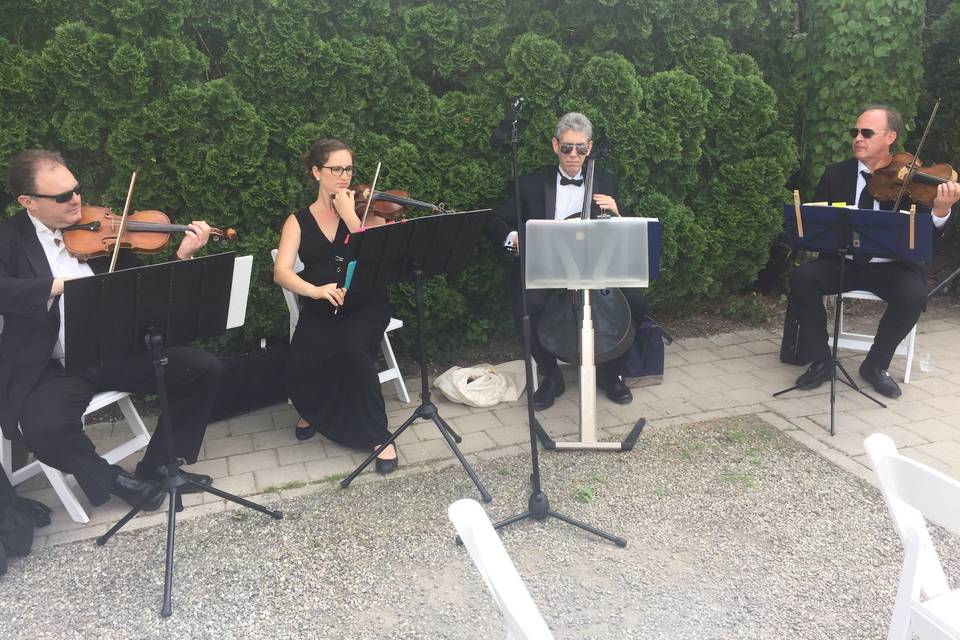 Garden wedding performance