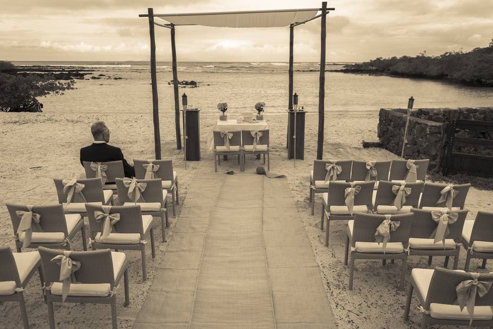 Ceremony setup