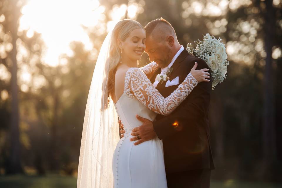 Golden Hour Newly Weds