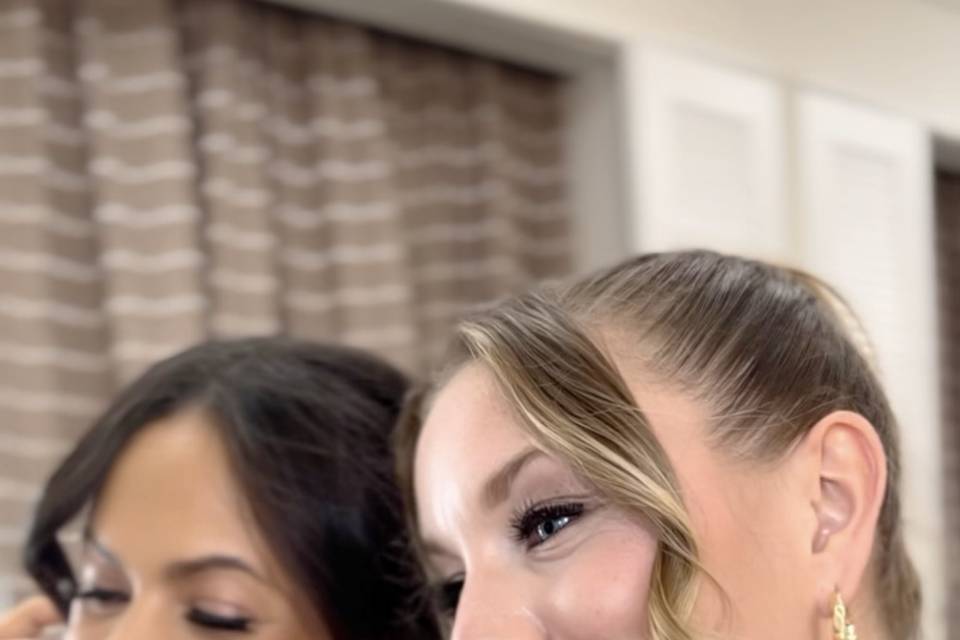 Bride + Bridesmaid