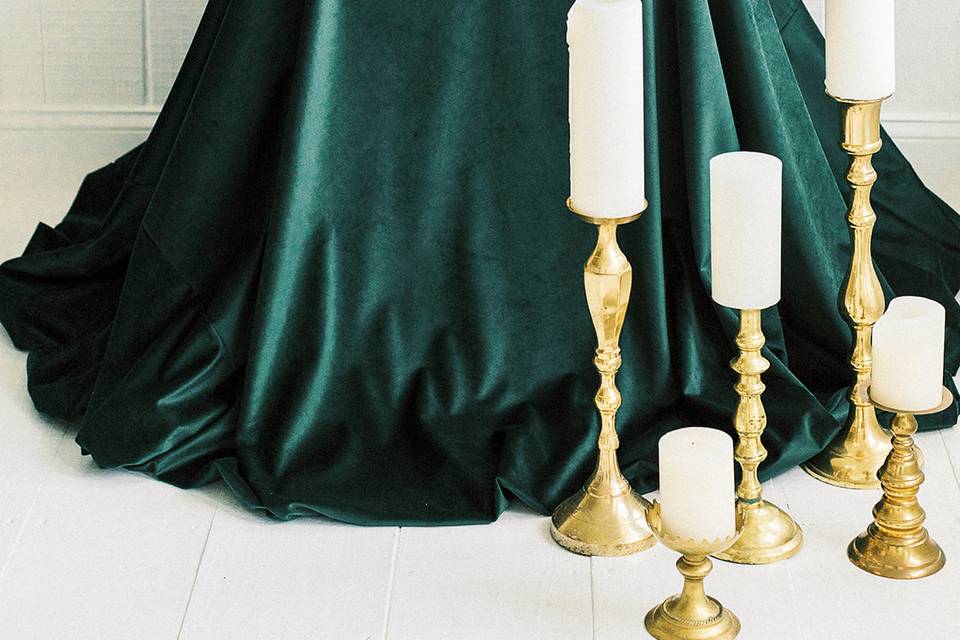 Hunter/ Emerald Green Wedding