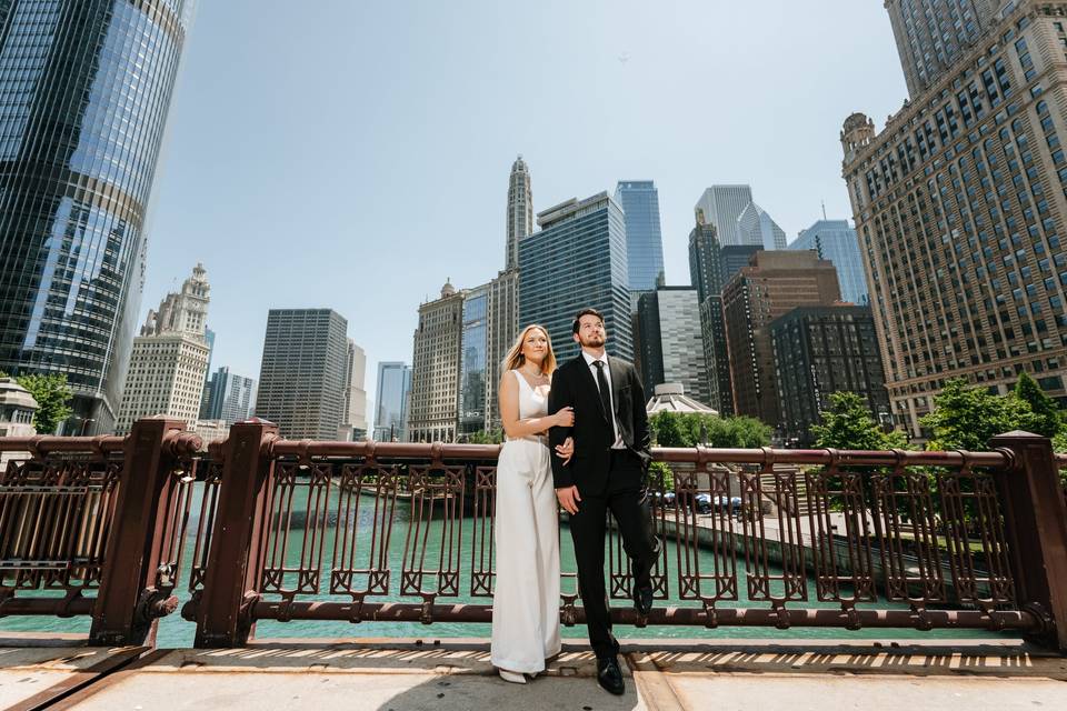 Engagement Chicago downtown