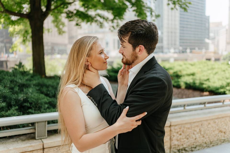 Engagement Chicago downtown